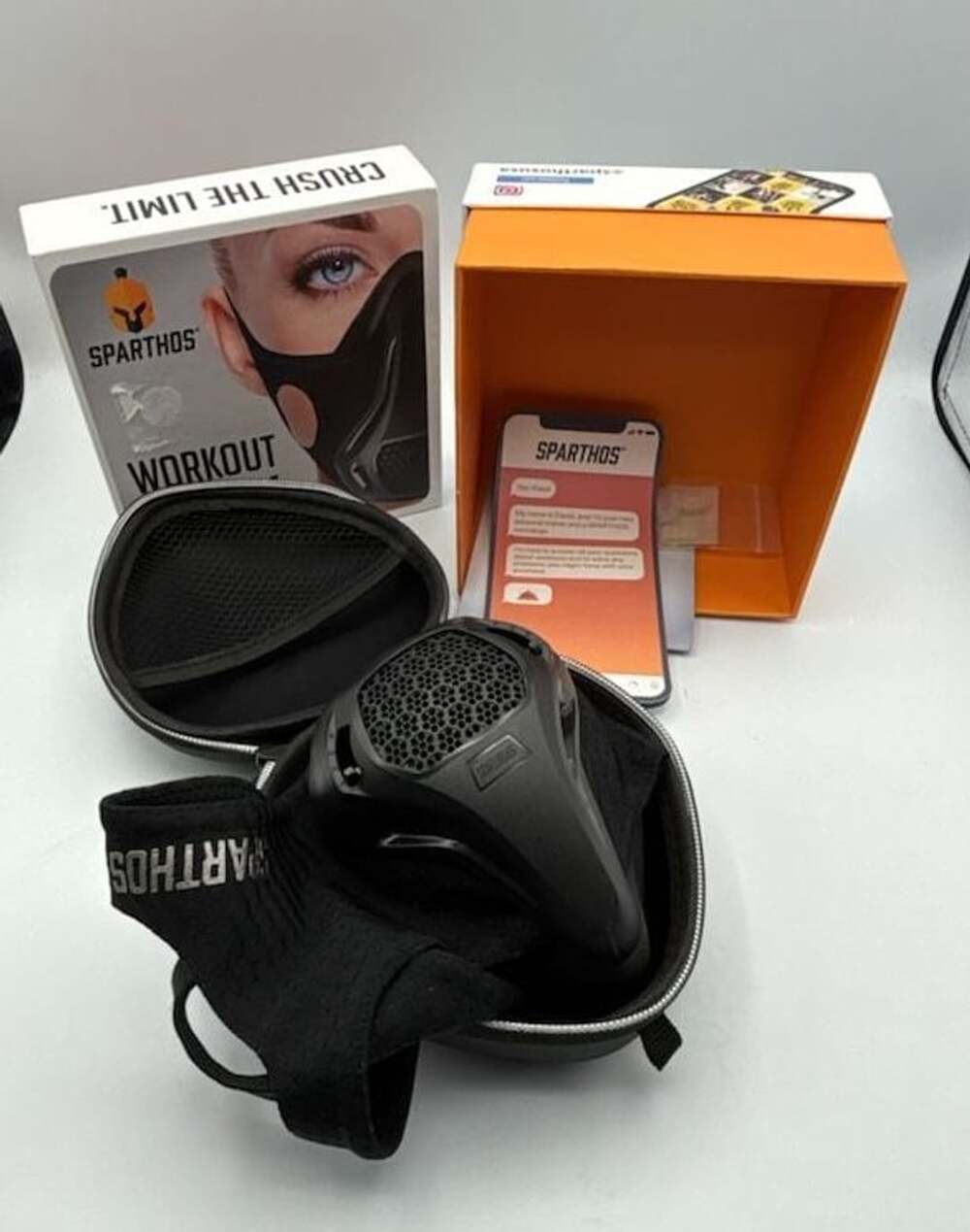 Sparthos Workout Mask Black Altitude Training Fitness